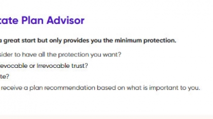 My Personal Estate Plan Advisor screenshot