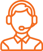 Person wearing a headset icon