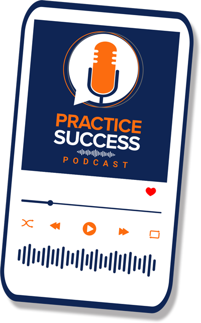 Practice Success Podcast on mobile device